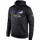 Men's Baltimore Ravens Nike Kick Off Staff Performance Pullover Hoodie - Black,baseball caps,new era cap wholesale,wholesale hats